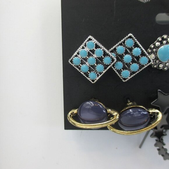 International Inspirations Earrings Set of 6 Celestial Western Southwestern - Picture 2 of 6